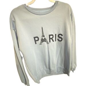 Blue/purple "Paris" Graphic Sweatshirt - Women